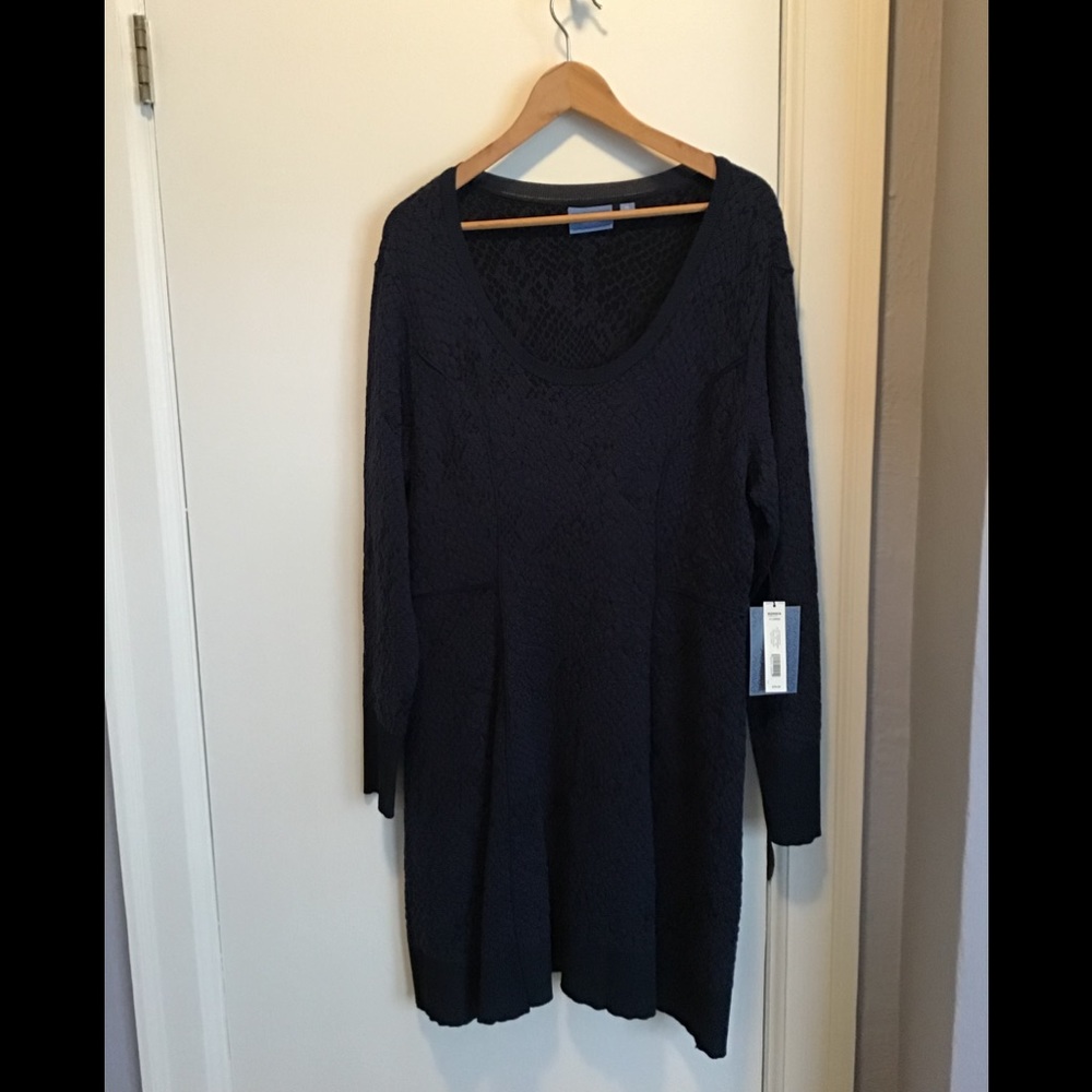 Navy & Black Business Casual Dress